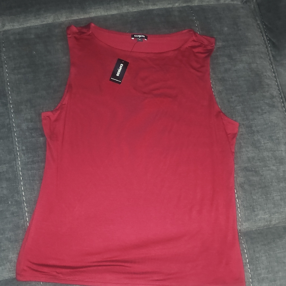 NWT!! Express Women's Red Sleeveless Top